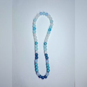 Iced Baseball Beaded Necklace